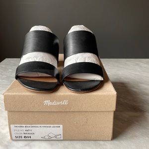 Madewell Kiera Mule Sandal True Black size 8.5